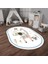 Dijital Baskılı Kaymaz Yıkanabilir Eğlenceli Eğitici Oval Çocuk Odası Halısı, N-O-Çocuk-21-Renkli, 4