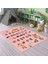 Dijital Baskılı Kaymaz Taban Yıkanabilir Eğlenceli Eğitici Çocuk Odası Halısı, N-Çocuk-33-Pembe, 3