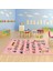 Dijital Baskılı Kaymaz Taban Yıkanabilir Eğlenceli Eğitici Çocuk Odası Halısı, N-Çocuk-33-Pembe, 4