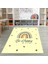 Dijital Baskılı Kaymaz Taban Yıkanabilir Eğlenceli Eğitici Çocuk Odası Halısı, N-Çocuk-14-Sarı, 1