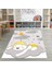 Dijital Baskılı Kaymaz Taban Yıkanabilir Eğlenceli Eğitici Çocuk Odası Halısı, N-Çocuk-34-Gri, 5