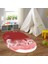 Dijital Baskılı Kaymaz Yıkanabilir Eğlenceli Eğitici Oval Çocuk Odası Halısı, N-O-Çocuk-43-Kırmızı, 5