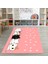 Dijital Baskılı Kaymaz Taban Yıkanabilir Eğlenceli Eğitici Çocuk Odası Halısı, N-Çocuk-49-Pembe, 3