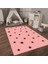 Dijital Baskılı Kaymaz Taban Yıkanabilir Eğlenceli Eğitici Çocuk Odası Halısı, N-Çocuk-32-Pembe, 3