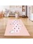Dijital Baskılı Kaymaz Taban Yıkanabilir Eğlenceli Eğitici Çocuk Odası Halısı, N-Çocuk-37-Pembe, 1