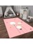 Dijital Baskılı Kaymaz Taban Yıkanabilir Eğlenceli Eğitici Çocuk Odası Halısı, N-Çocuk-24-Pembe, 4