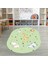 Dijital Baskılı Kaymaz Yıkanabilir Eğlenceli Eğitici Oval Çocuk Odası Halısı, N-O-Çocuk-35-Yeşil, 5