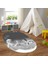 Dijital Baskılı Kaymaz Yıkanabilir Eğlenceli Eğitici Oval Çocuk Odası Halısı, N-O-Çocuk-43-Gri, 5