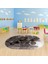 Dijital Baskılı Kaymaz Yıkanabilir Eğlenceli Eğitici Oval Çocuk Odası Halısı, N-O-Çocuk-40-Vizon, 3