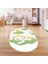 Dijital Baskılı Kaymaz Yıkanabilir Eğlenceli Eğitici Oval Çocuk Odası Halısı, N-O-Çocuk-34-Yeşil, 1