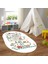 Dijital Baskılı Kaymaz Yıkanabilir Eğlenceli Eğitici Oval Çocuk Odası Halısı, N-O-Çocuk-48-Beyaz, 4