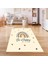 Dijital Baskılı Kaymaz Taban Yıkanabilir Eğlenceli Eğitici Çocuk Odası Halısı, N-Çocuk-14-Krem, 5