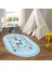 Dijital Baskılı Kaymaz Yıkanabilir Eğlenceli Eğitici Oval Çocuk Odası Halısı, N-O-Çocuk-44-Mavi, 5