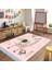 Dijital Baskılı Kaymaz Taban Yıkanabilir Eğlenceli Eğitici Çocuk Odası Halısı, N-Çocuk-21-Pembe, 2