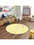 Dijital Baskılı Kaymaz Yıkanabilir Eğlenceli Yuvarlak Çocuk Odası Halısı, N-Y-Çocuk-12-Sarı, 4