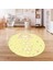 Dijital Baskılı Kaymaz Yıkanabilir Eğlenceli Yuvarlak Çocuk Odası Halısı, N-Y-Çocuk-12-Sarı, 5
