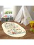 Dijital Baskılı Kaymaz Yıkanabilir Eğlenceli Eğitici Oval Çocuk Odası Halısı, N-O-Çocuk-48-Krem, 4