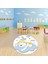 Dijital Baskılı Kaymaz Yıkanabilir Eğlenceli Yuvarlak Çocuk Odası Halısı, N-Y-Çocuk-34-Mavi, 4