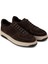 Hakiki Süet Kahverengi Erkek Sneaker Ayakkabı - 01965MKHVE04 4