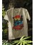 Unisex Salaş Sarı Pamuk Trend Rahat Tshirt 4