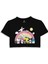 Kuromi Gökkuşağı Baskılı Crop Tshirt 1