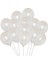 Vıp 100 Pcs Shıny Metallıc White Balloon Vıp Kalite Parlak Metalik Beyaz Balon Helyum Gazı Uyumludur 1