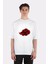 Beyaz Oversize T-Shirt Akatsuki Symbol 1