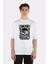 Beyaz Oversize T-Shirt One Eye Pirate Hunter 1