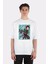 Beyaz Oversize T-Shirt Demon Slayer - Tanjiro Kamado 1