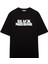 Oversize T-Shirt Black Mirror-Logo 1