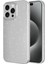 Apple iPhone 15 Pro Kılıf Kamera Korumalı Simli Lüks Işıltılı Silikon 1