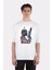 Beyaz Oversize T-Shirt Boba Fett Galaxy 1