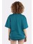 Kadın Oversize Bisiklet Yaka T-Shirt 2