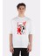 Beyaz Oversize T-Shirt Gohan Vs Cell 1