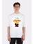 Beyaz Oversize T-Shirt Art Is An Explosıon 1