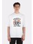 Beyaz Oversize T-Shirt The Mandalorian Galaxy's Best Dad 1