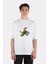 Beyaz Oversize T-Shirt Pineapple Skater Flip 1