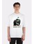 Beyaz Oversize T-Shirt Star Wars Mandalorian Boba Fett Portrait 1