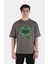 Füme Pamuk Bisiklet Yaka Oversize T-Shirt The Legendary Saiyan Broly 1