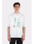 Beyaz Oversize T-Shirt Mandalorian Schematic 1