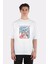 Beyaz Oversize T-Shirt The Mandalorian Stars And Stripes Grogu 1