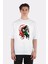 Beyaz Oversize T-Shirt Tanjiro And Nezuko 1