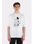 Beyaz Oversize T-Shirt Neon Genesis Evangelion 1