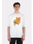 Beyaz Oversize T-Shirt Naruto Kurama 1