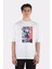 Unisex Beyaz Oversize T-Shirt Grendizer Vegan 1
