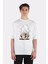 Beyaz Oversize T-Shirt Gear 5 1