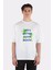 Beyaz Oversize T-Shirt Vintage Life Is Better At The Beach 1