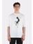 Beyaz Oversize T-Shirt Mutant-Banana 1
