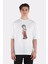 Beyaz Oversize T-Shirt Auspicious Messager 1