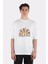 Beyaz Oversize T-Shirt Happy Retro Sunrise - Boho Graphic Design 1